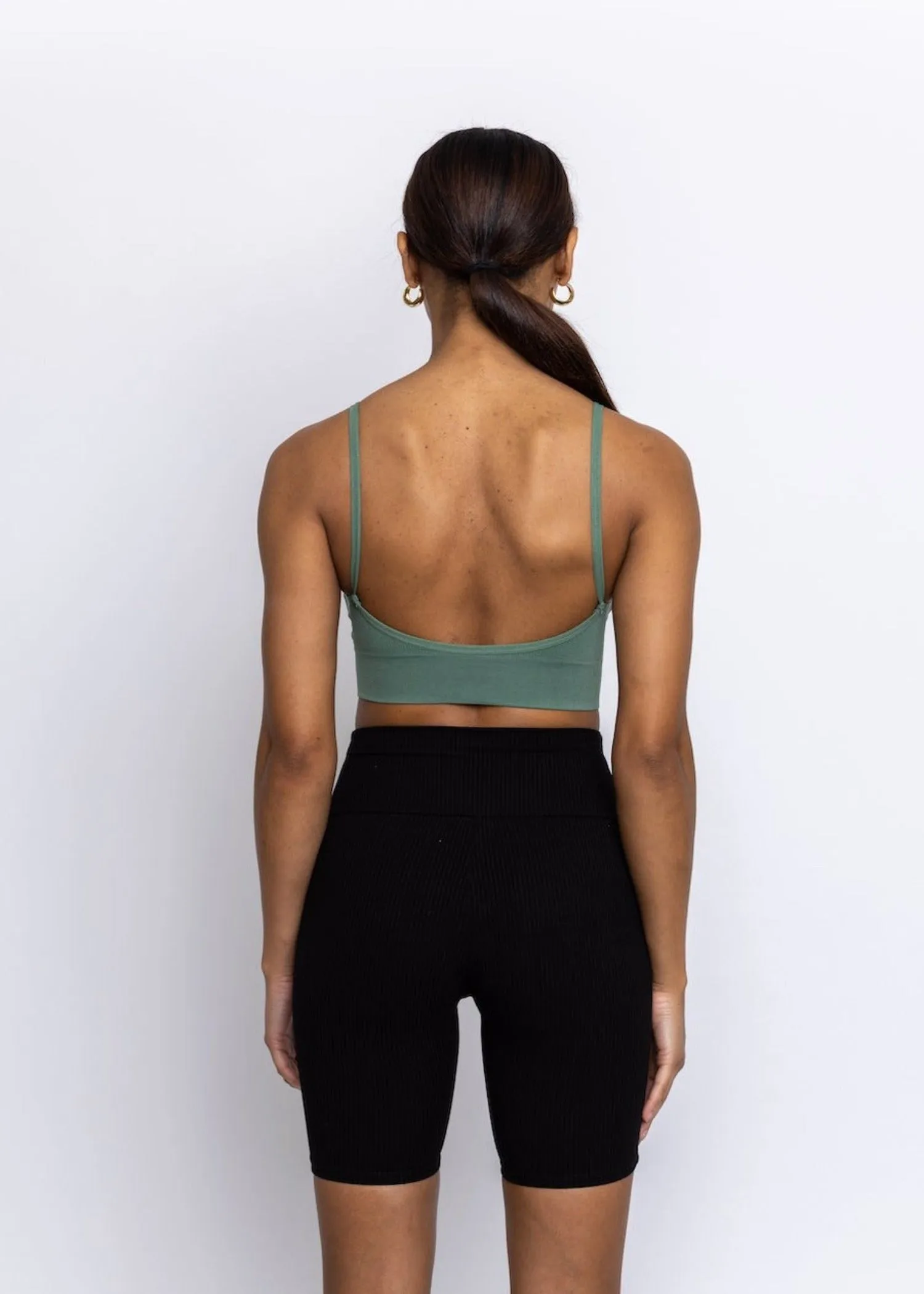 Kuta Open Back Crop Green