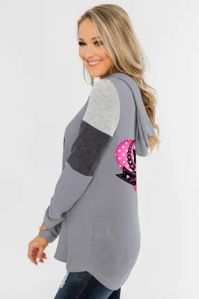 LaurenNichole Women's Soft Cozy Woolen Color Block Hoodie