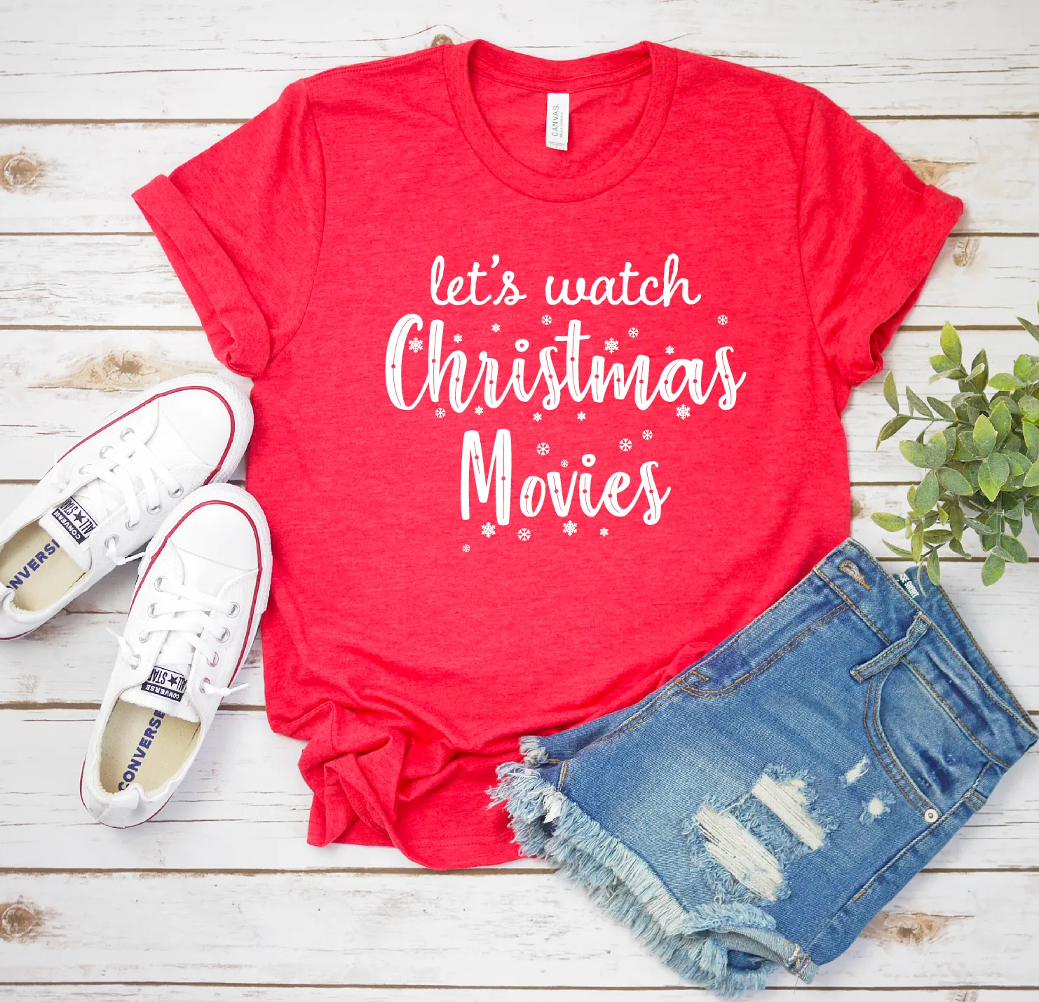 Let's Watch Christmas Movies Tee Shirt