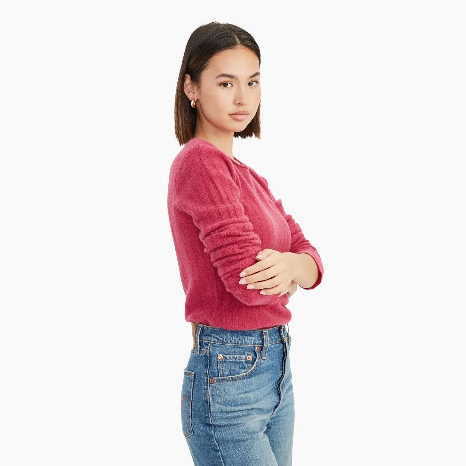 Lightweight Cashmere Ribbed Sweater