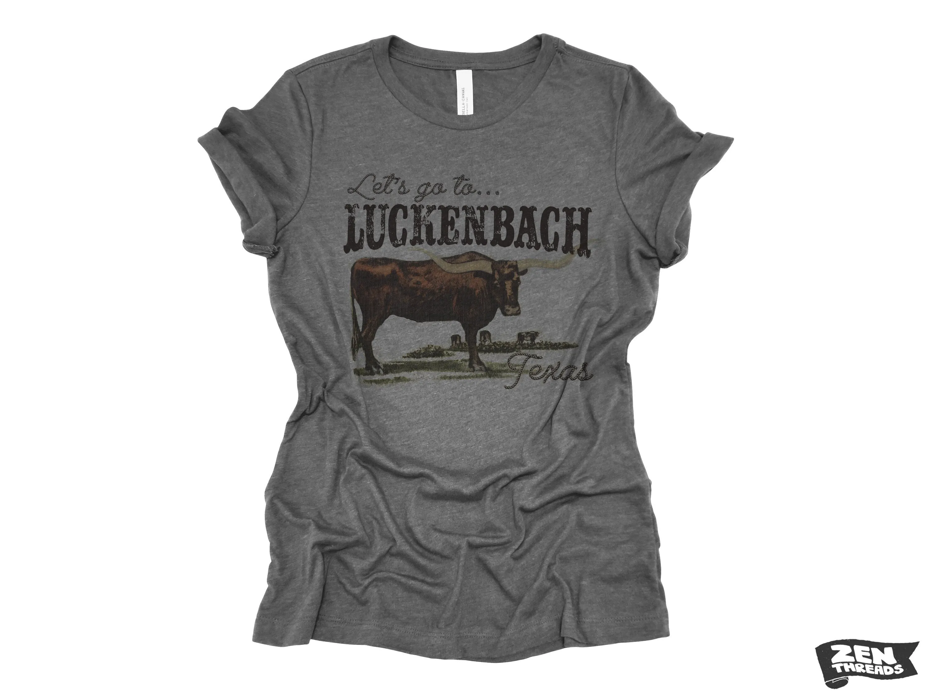 Luckenback Relaxed Fit Women's Boyfriend Tee - Bella Canvas 6400CVC