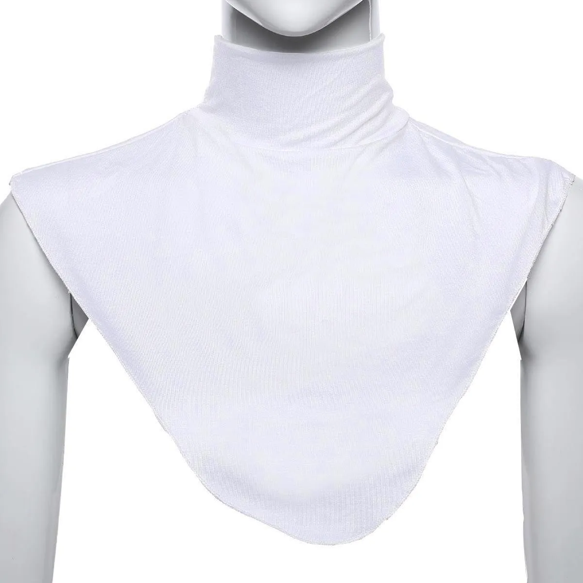 Luxurious Milk Silk Neck Cover - White