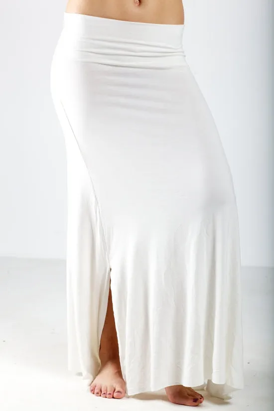 LYCRA SKIRT SKIRT WHITE