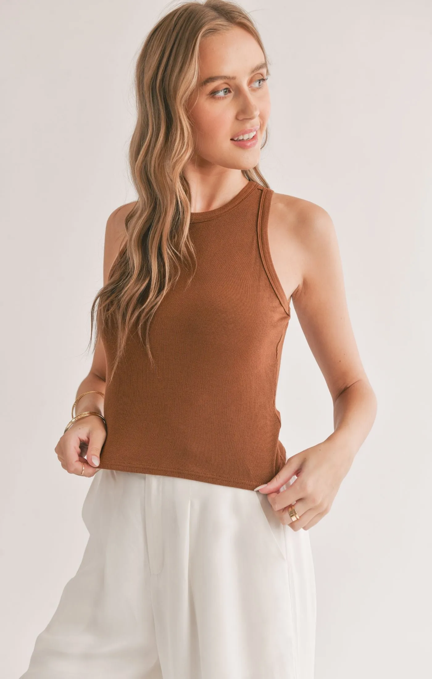 Marshmallow Crop Tank