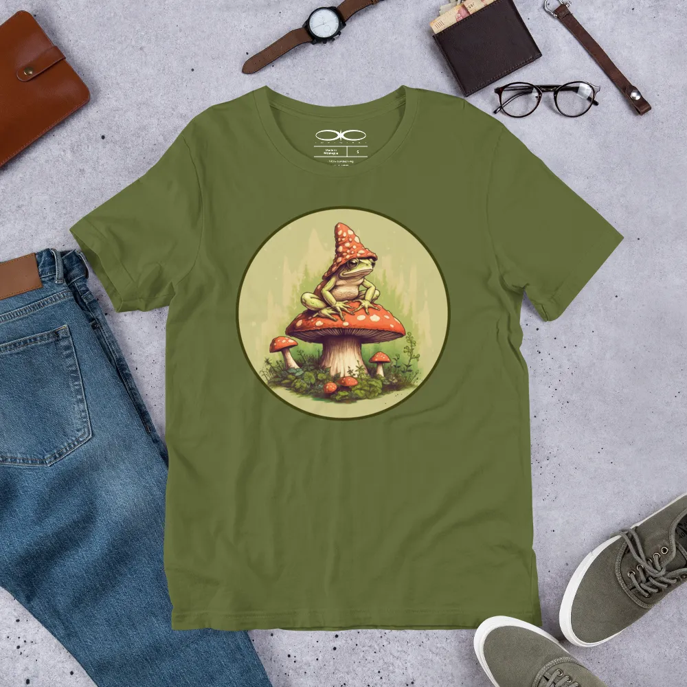 Men's Frog On A Mushroom Graphic T-shirt