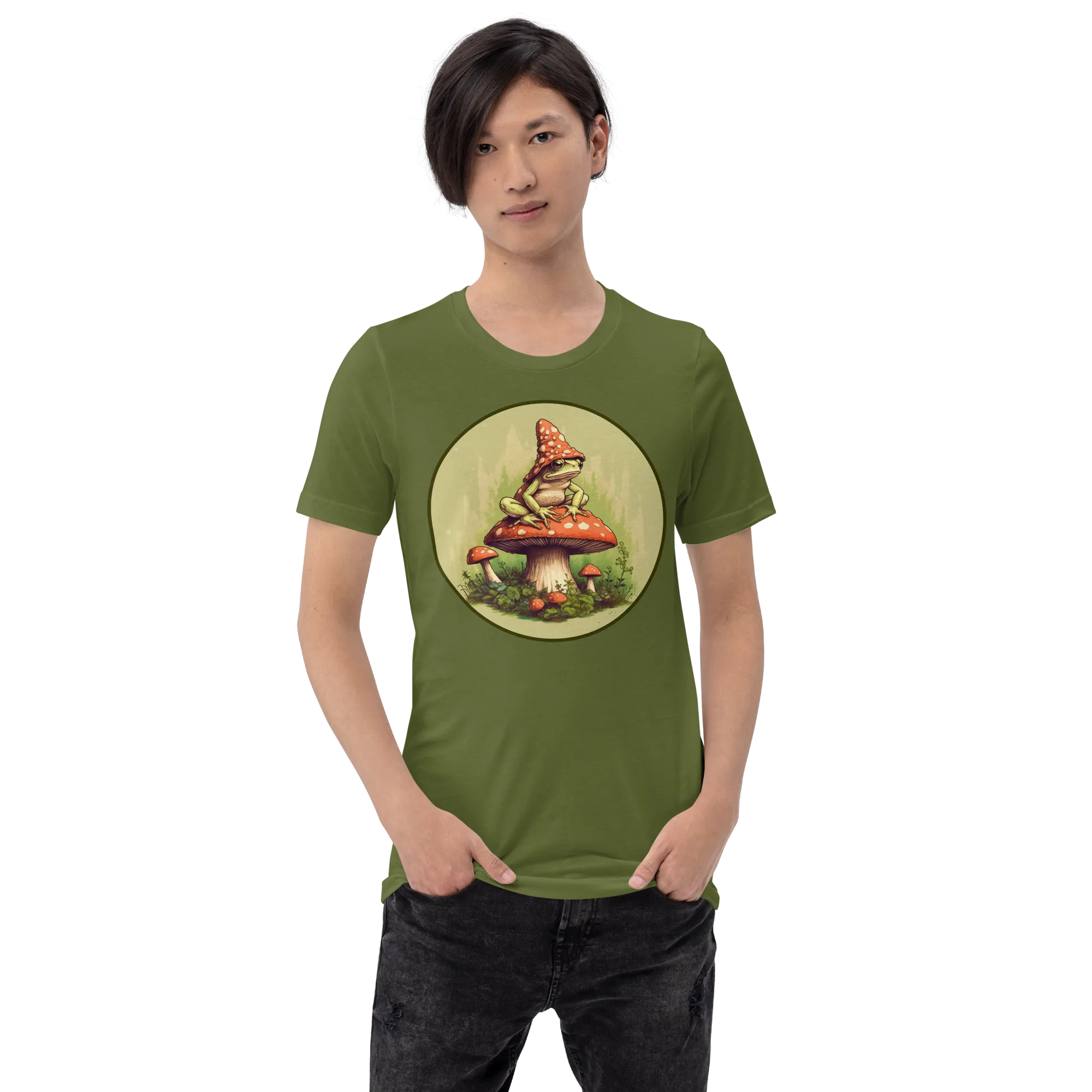 Men's Frog On A Mushroom Graphic T-shirt