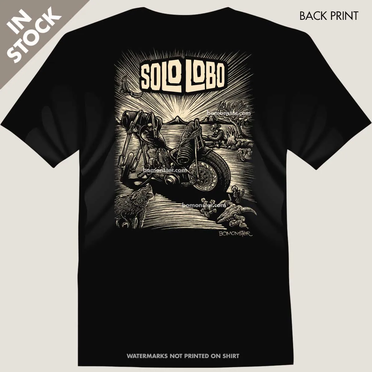 Men's Harley T-Shirt "Solo Lobo"