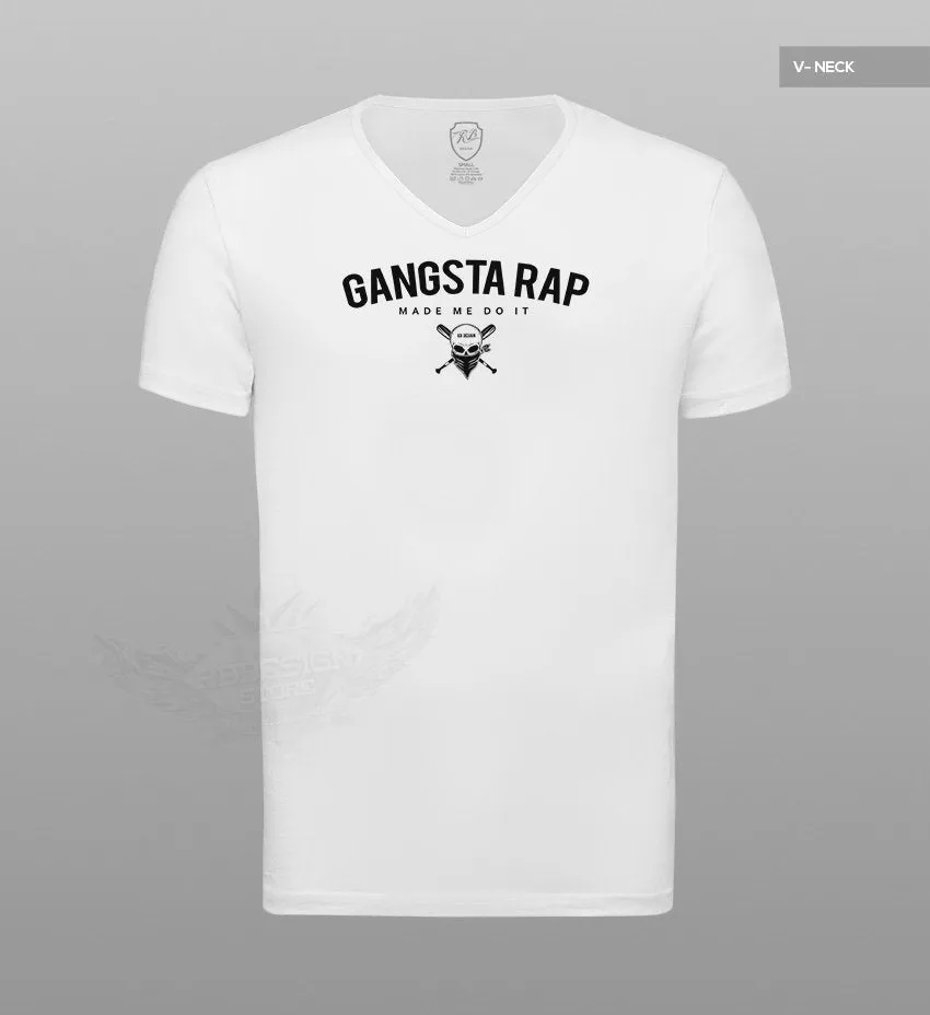 Men's T-shirt Gangsta Rap Made Me Do It MD929