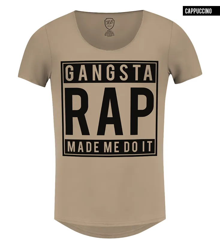 Men's T-shirt "Gangsta Rap Made Me Do It" / color option / MD466