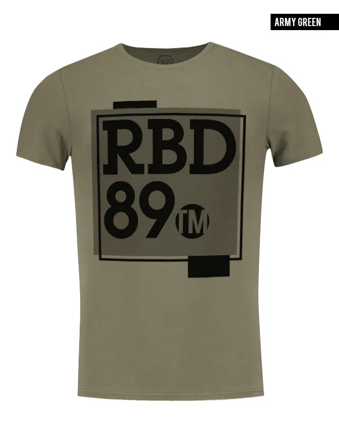 Men's T-shirt RBD Brand Cool Scoop Neck Muscle Fit Tee / Color Option / MD799