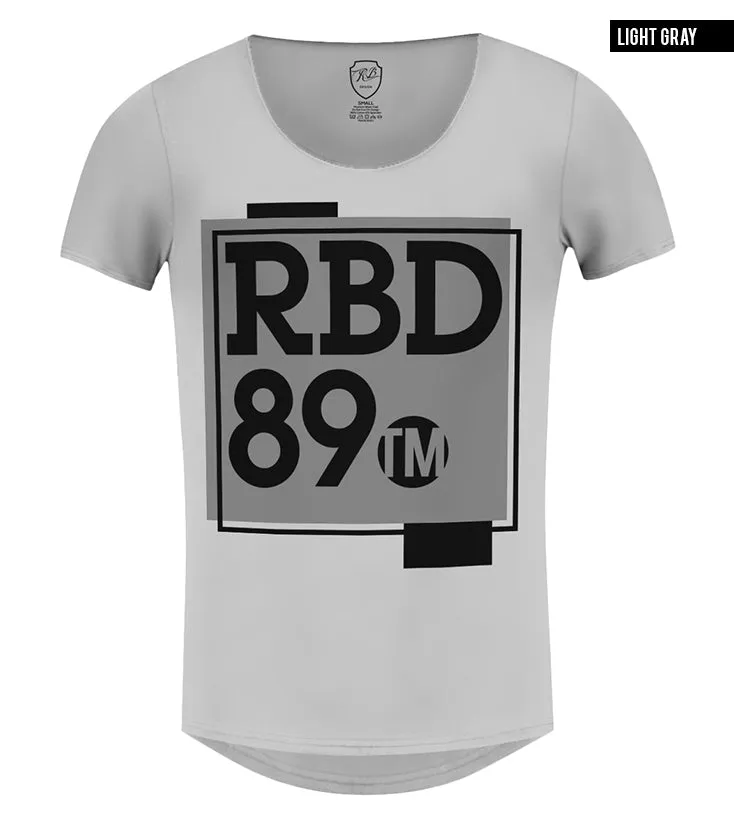 Men's T-shirt RBD Brand Cool Scoop Neck Muscle Fit Tee / Color Option / MD799