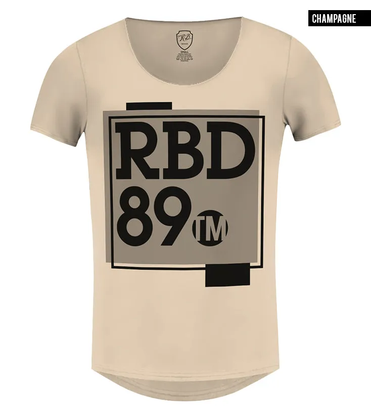 Men's T-shirt RBD Brand Cool Scoop Neck Muscle Fit Tee / Color Option / MD799