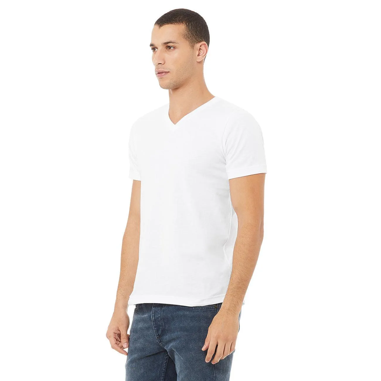 Men's V-Neck Soft Cotton T-Shirt (10596)