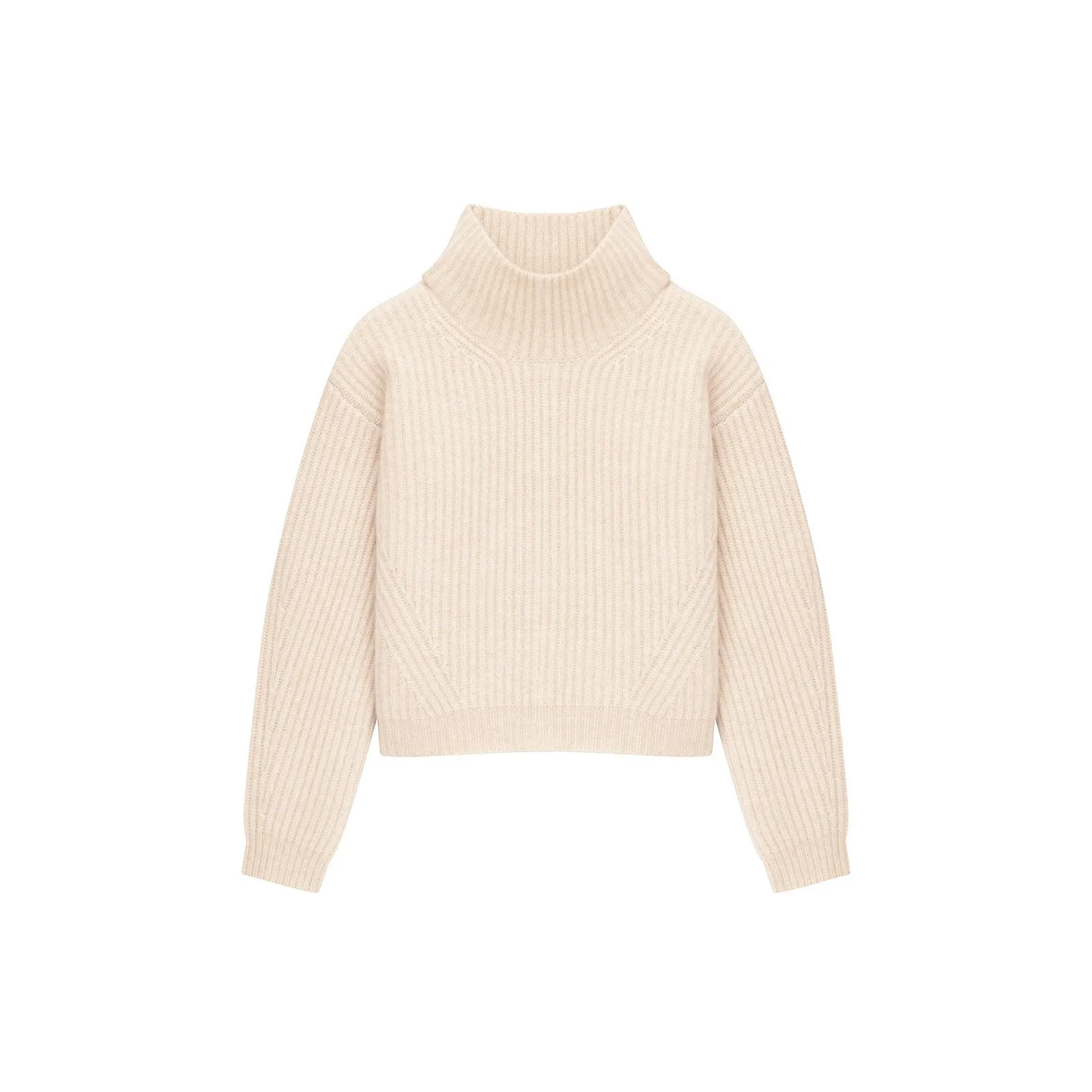 Merino Cashmere Fisherman Turtleneck