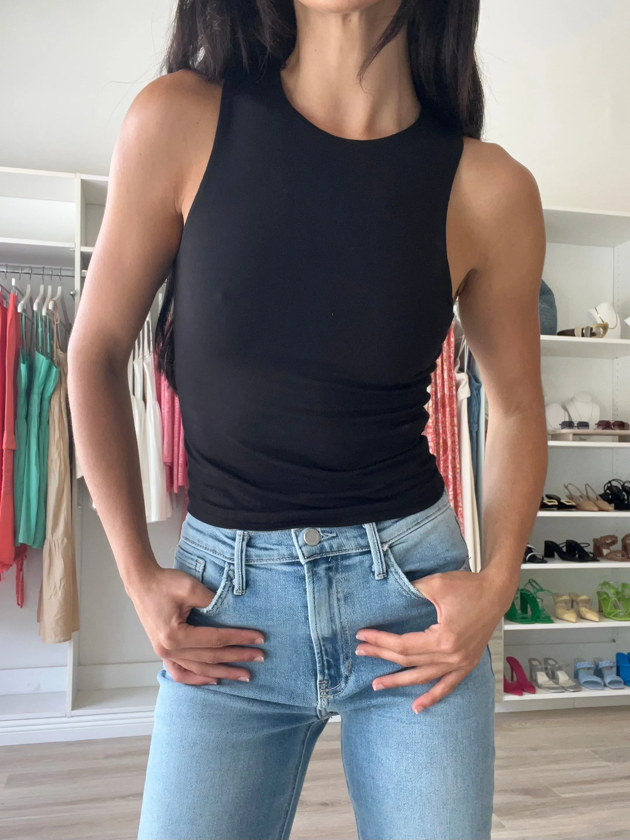 Mia High Neck Top