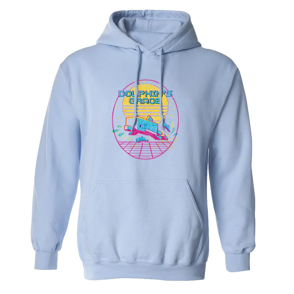 Minecraft Acid Sketch Dolphin Pullover Hoodie