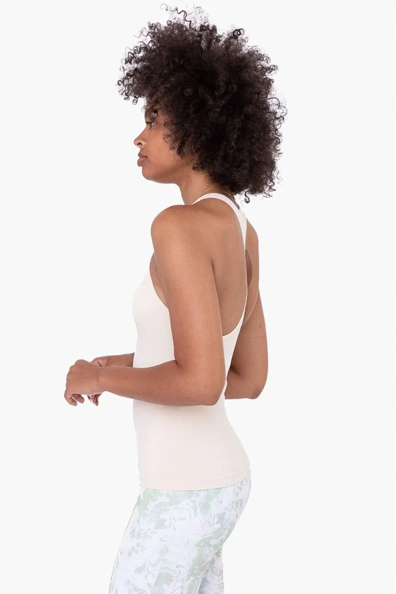 Mono B Seamless Ribbed Racerback Tank