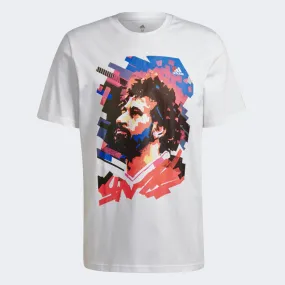 M.Salah Soccer Graphic T-Shirt - White by Adidas