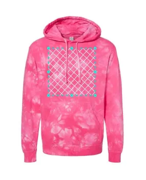 Neon Pink Tie Dye Hoodie