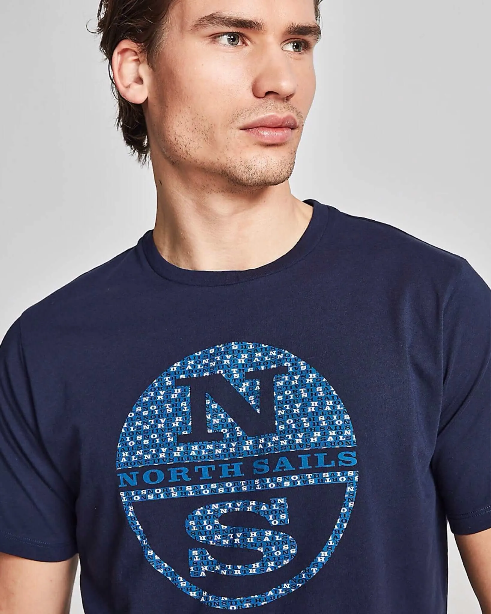 North Sails Graphic Logo T Shirt Navy