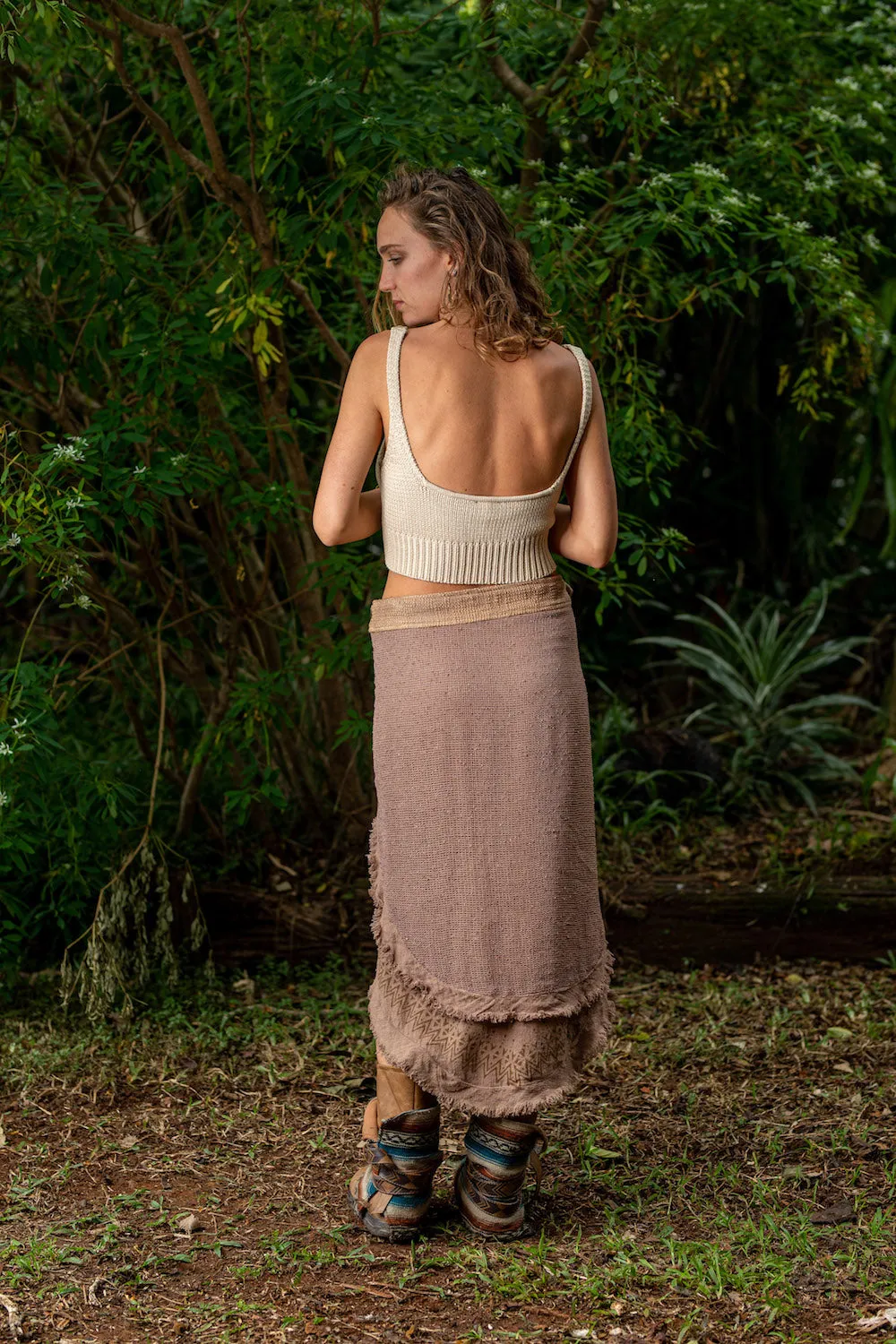 PALO SANTO SKIRT MAUVE