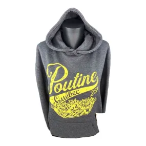 POUTINE  Grey HOODIE.