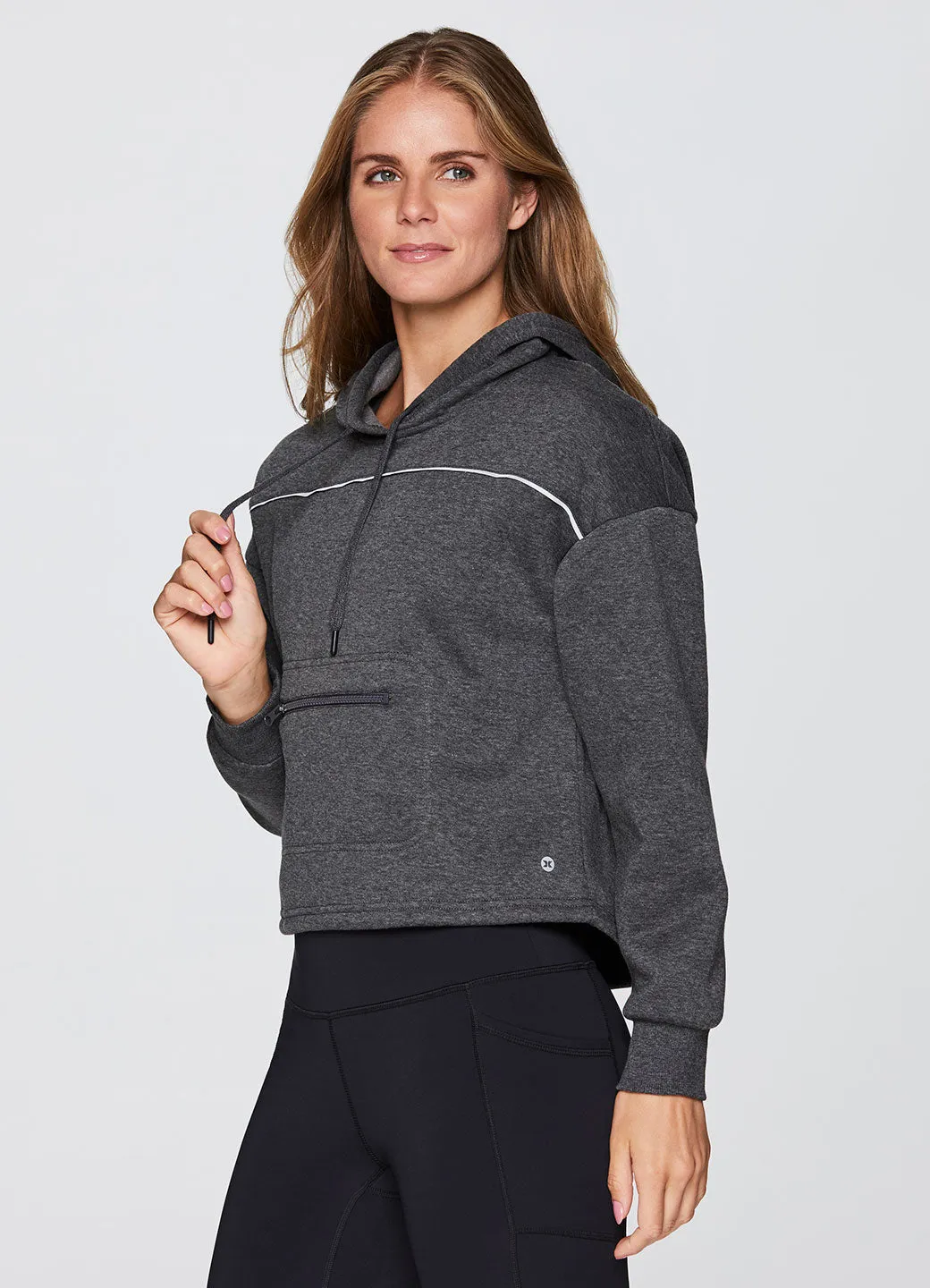 Prime Cropped Fleece Hoodie