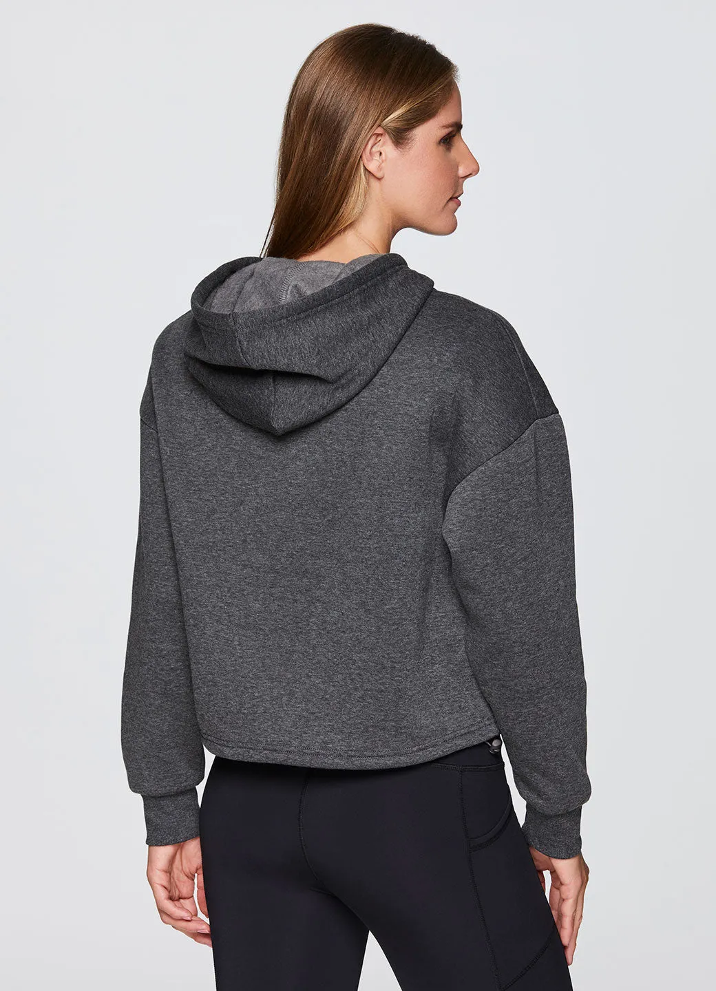 Prime Cropped Fleece Hoodie