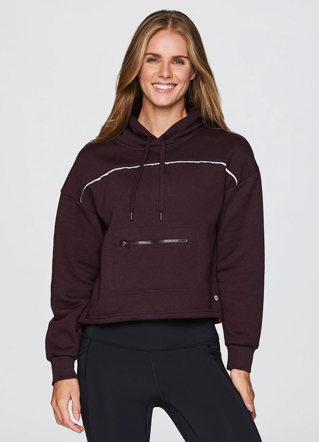 Prime Cropped Fleece Hoodie