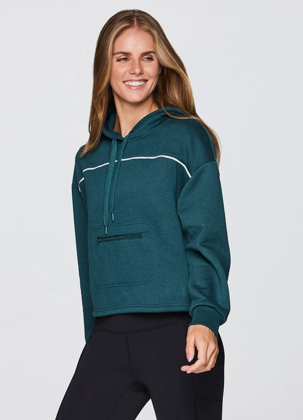 Prime Cropped Fleece Hoodie