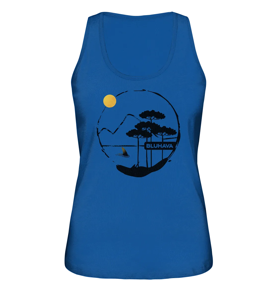 "GrungeLine Shark Pine" - Damen Premium Organic Tank-Top