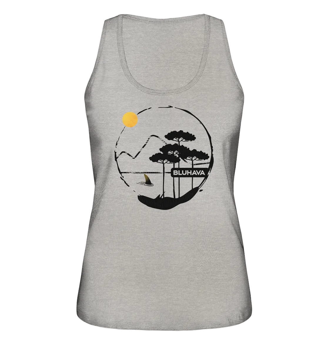 "GrungeLine Shark Pine" - Damen Premium Organic Tank-Top