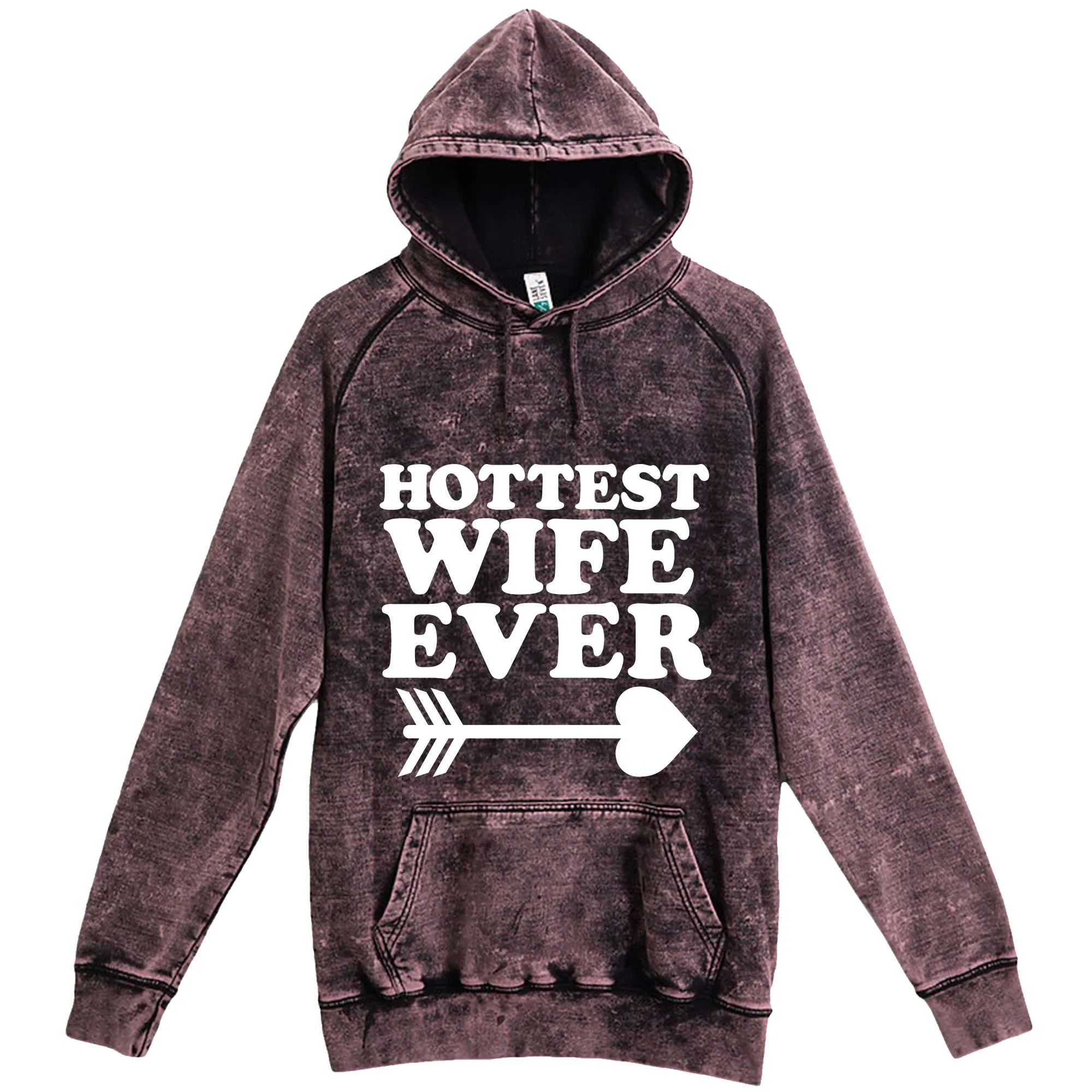 "Hottest Wife Ever, White" hoodie