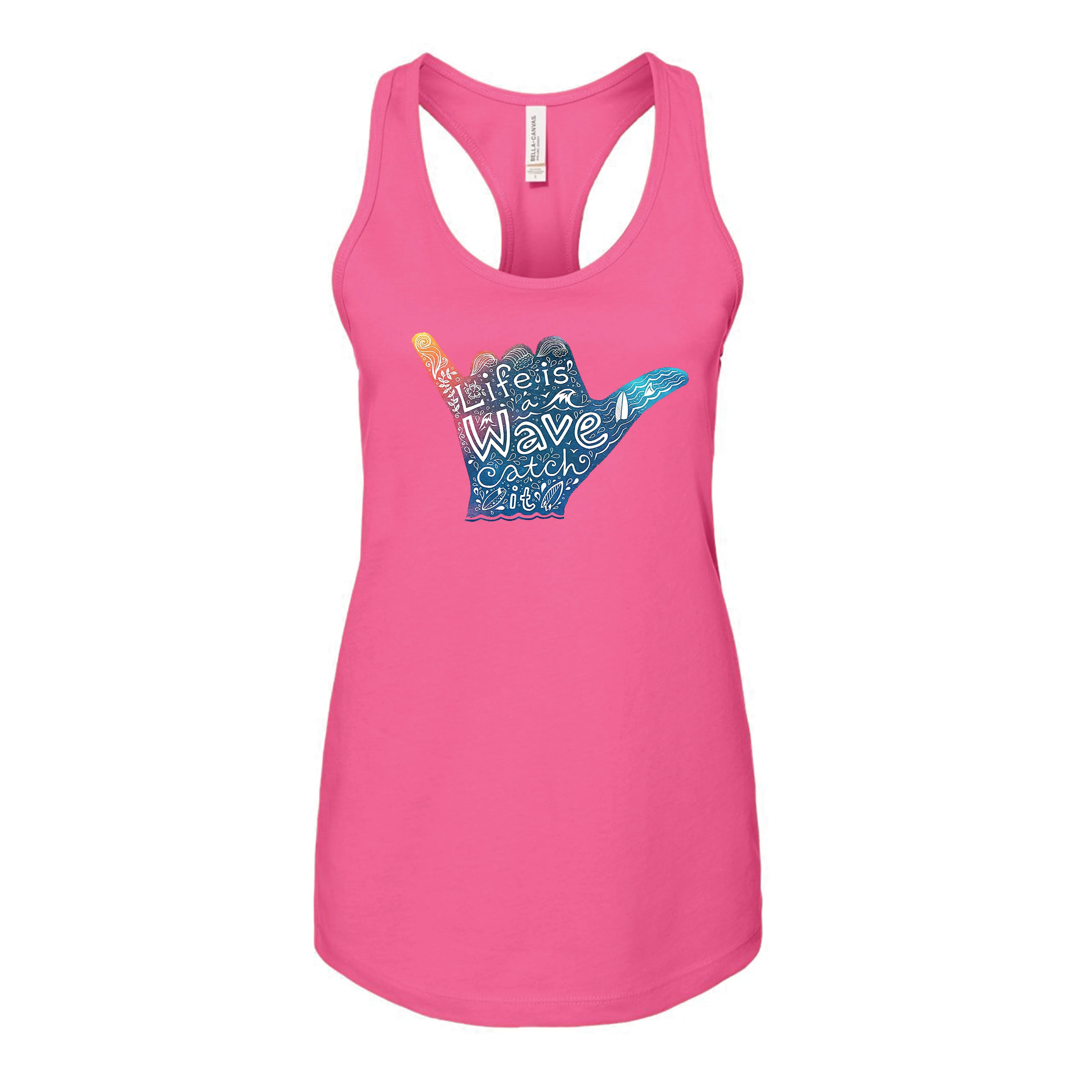 "Life Is A Wave, Catch It" Women's Tank