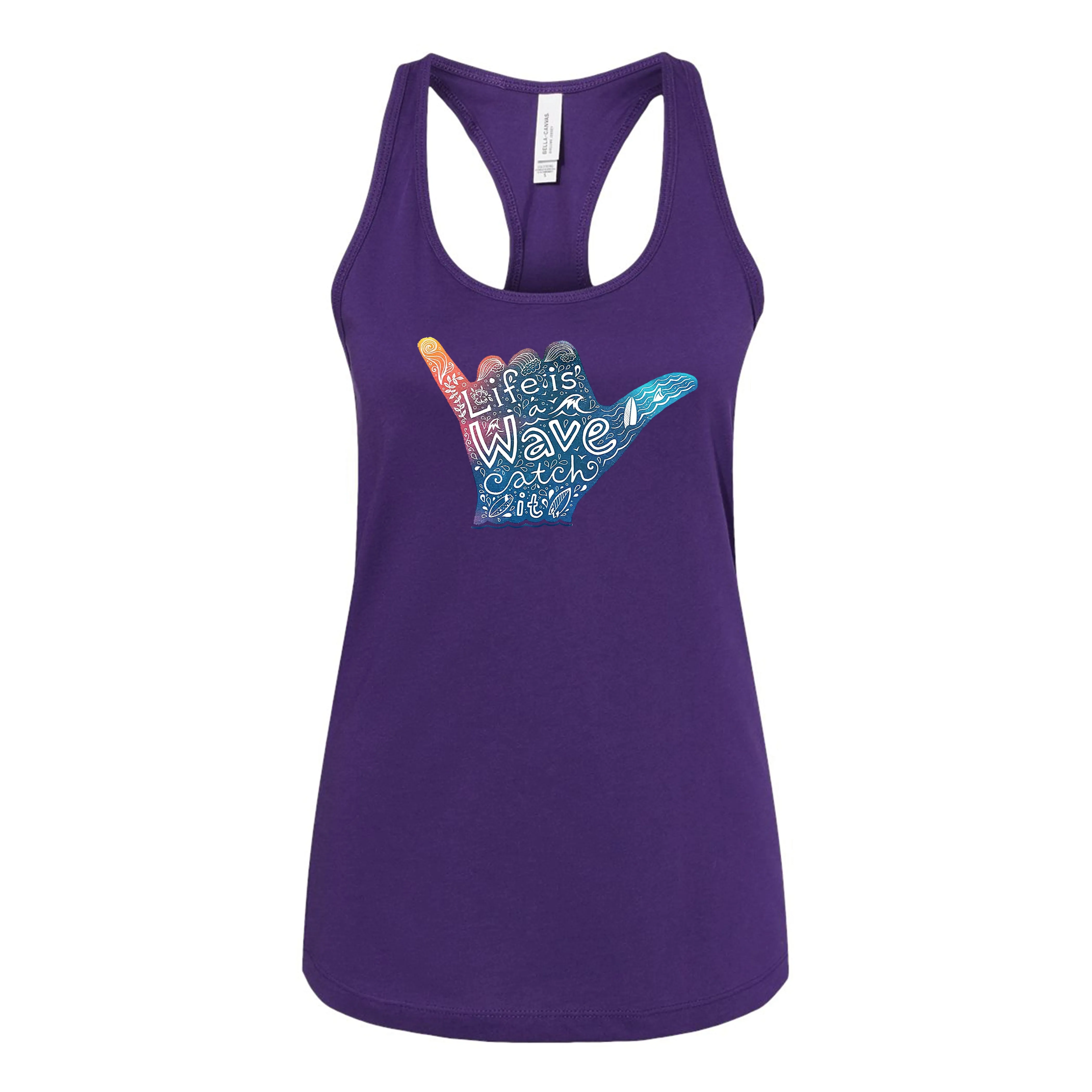 "Life Is A Wave, Catch It" Women's Tank