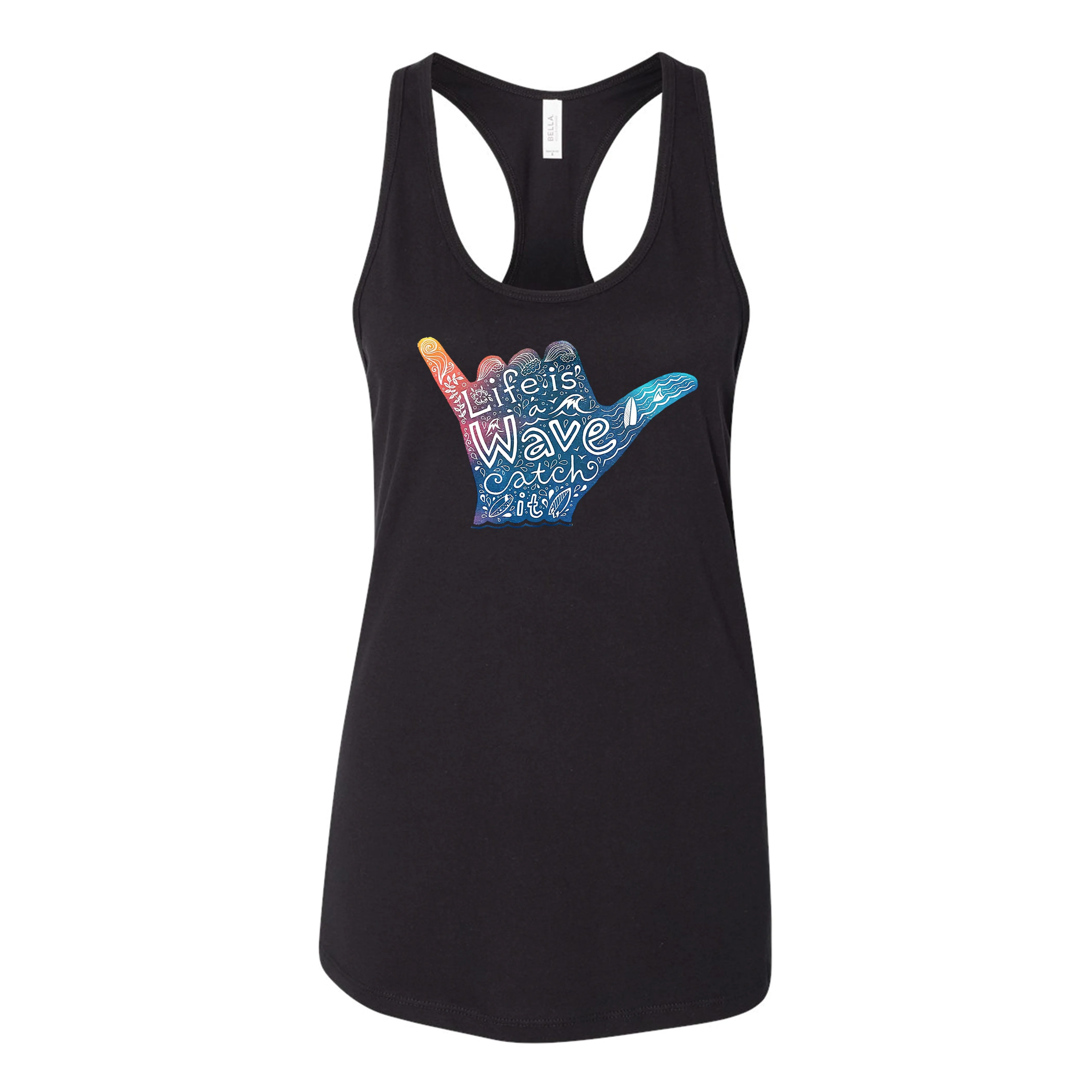 "Life Is A Wave, Catch It" Women's Tank