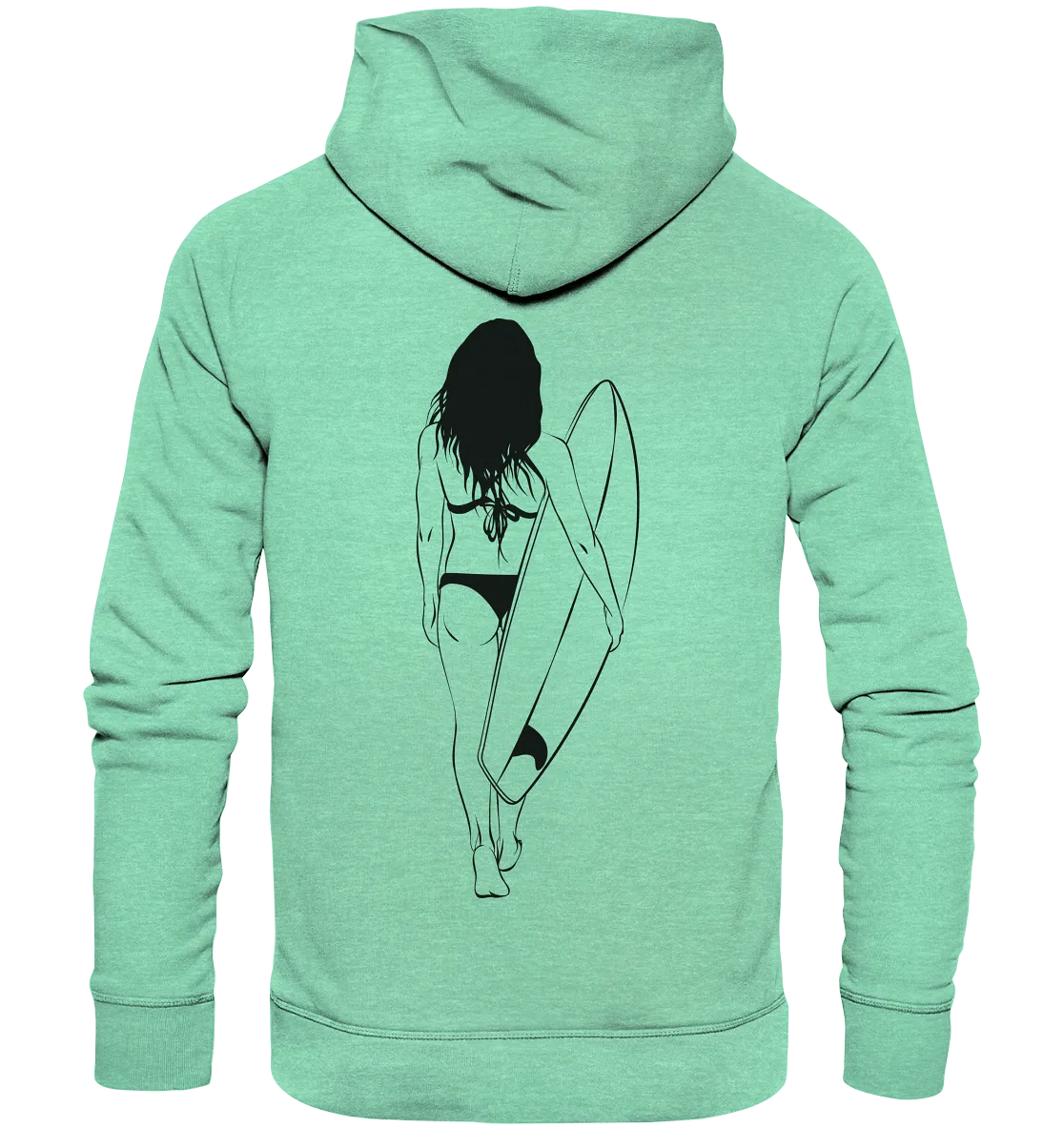 "Ocean Walk Backtail" - Unisex Premium Organic Hoodie