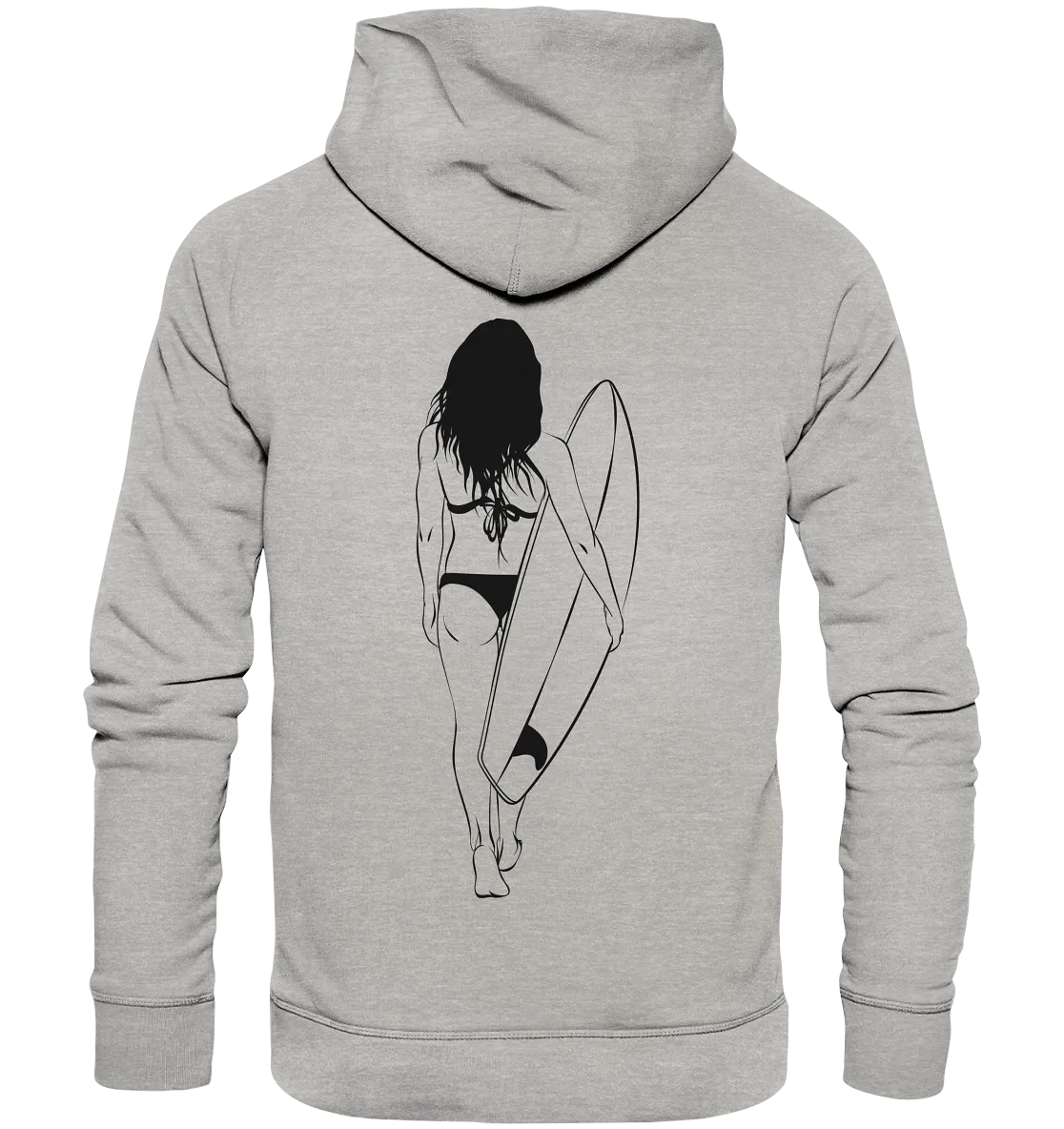 "Ocean Walk Backtail" - Unisex Premium Organic Hoodie