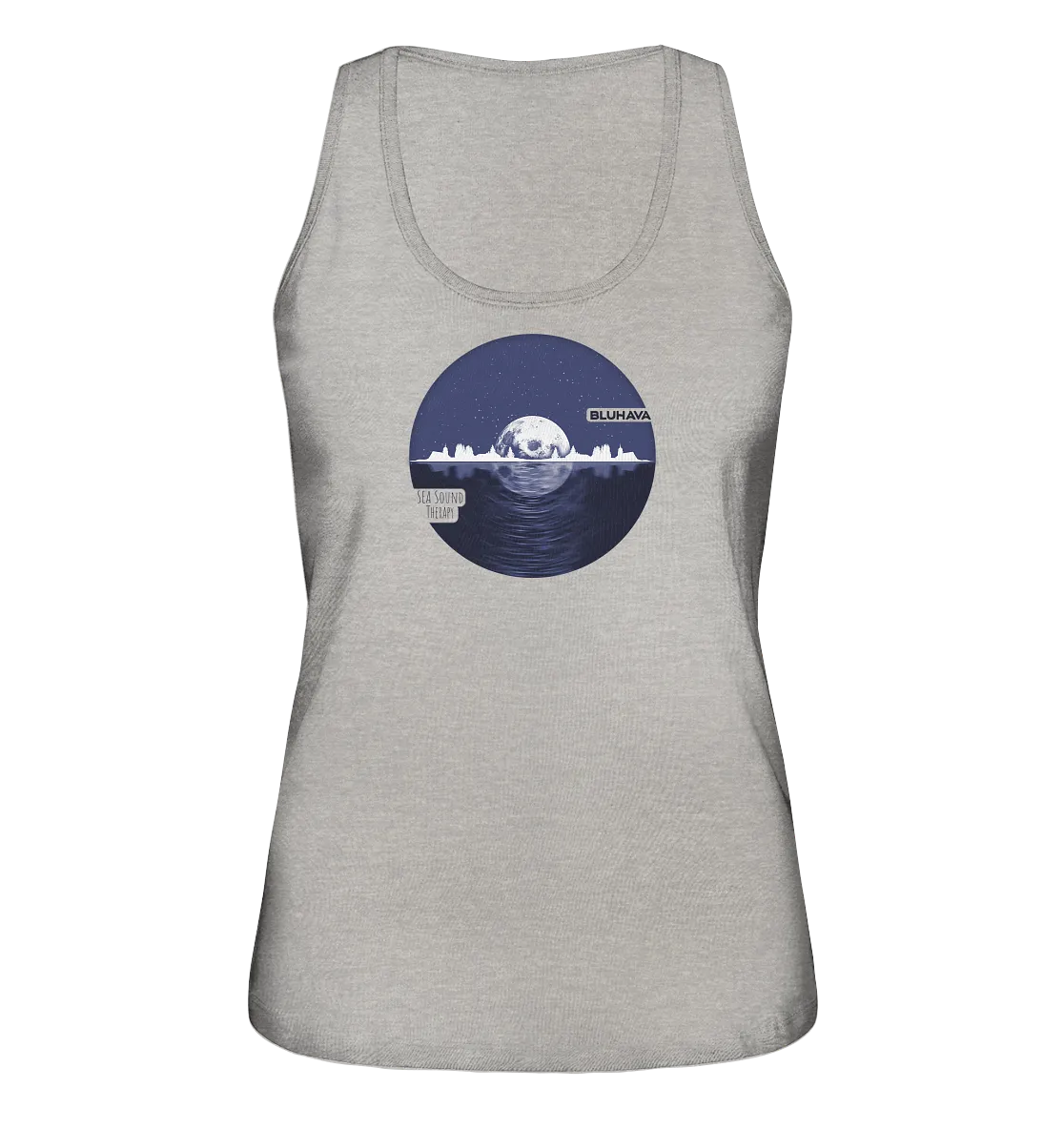 "Sea Sound Therapy" - Damen Premium Organic Tank-Top