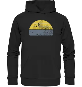 "Sunset Rapid Windsurf Fun" - Unisex Premium Organic Hoodie