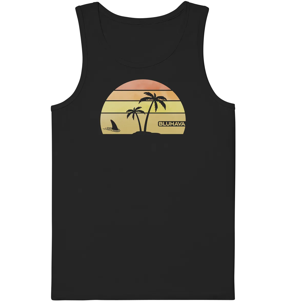 "Sunset Shark Place" - Herren Premium Organic Tank-Top