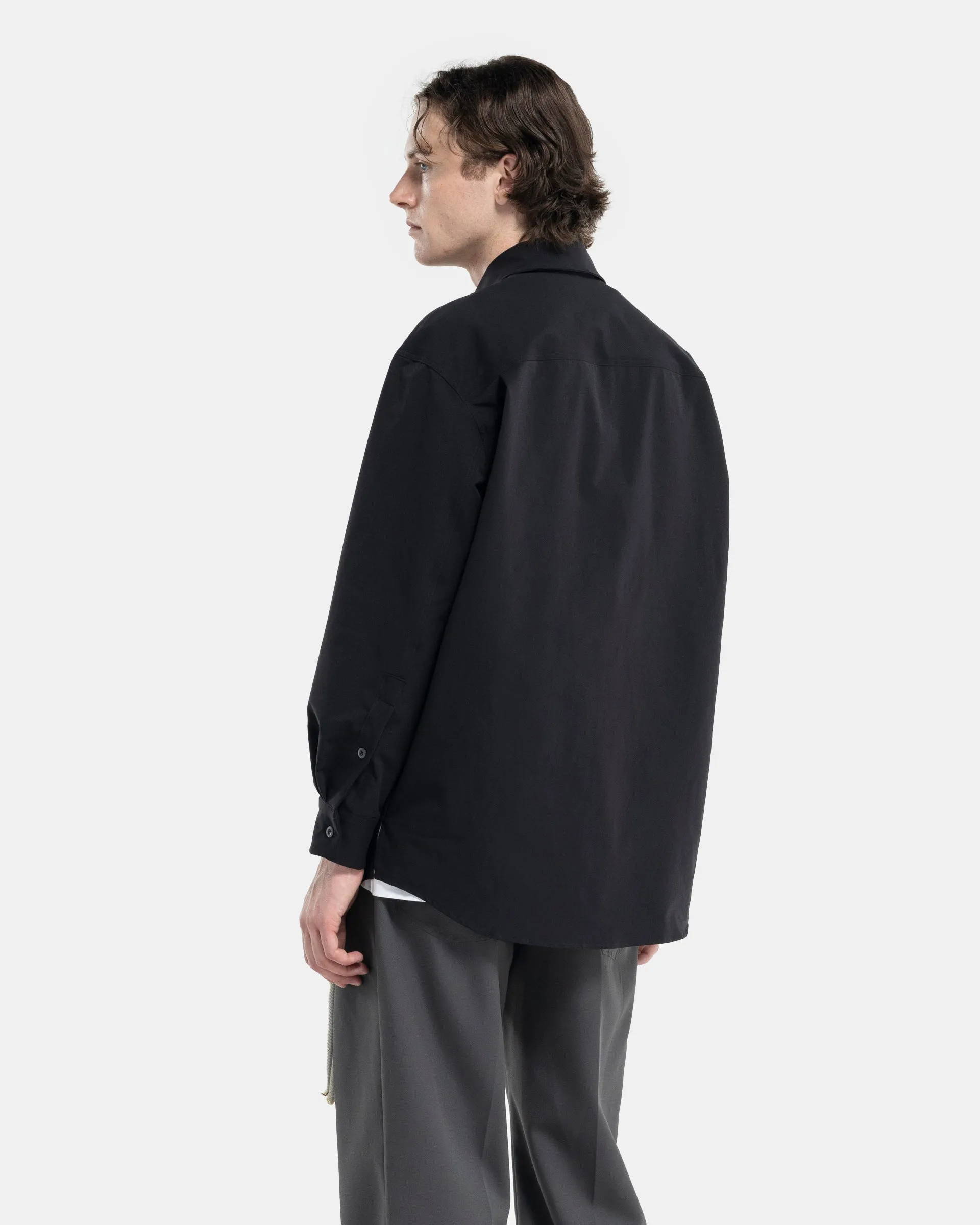 "Transit" Long Sleeve Pleated Box Shirt