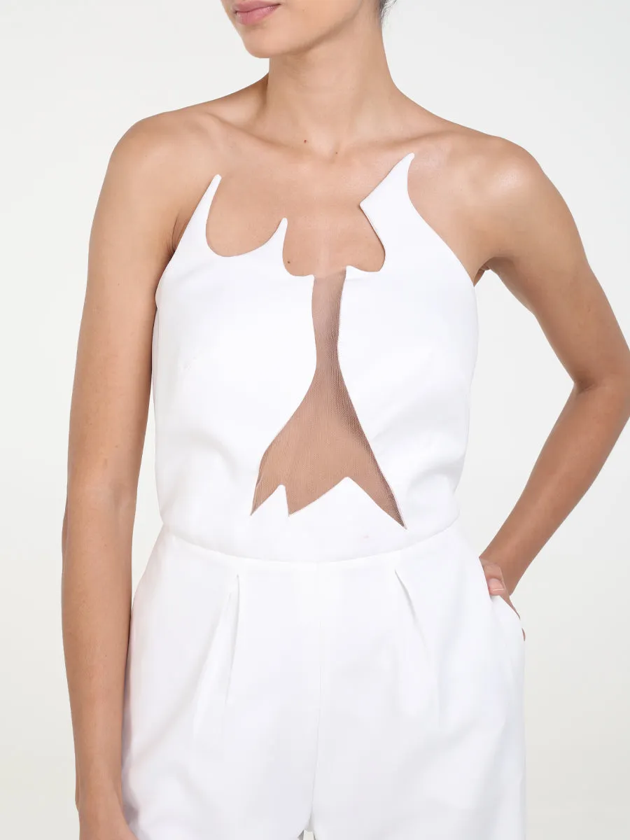 RAQUEL OROZCO Nuria Jumpsuit - White