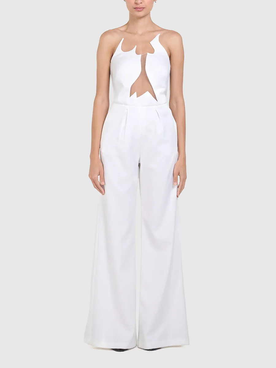 RAQUEL OROZCO Nuria Jumpsuit - White