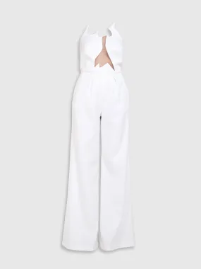 RAQUEL OROZCO Nuria Jumpsuit - White