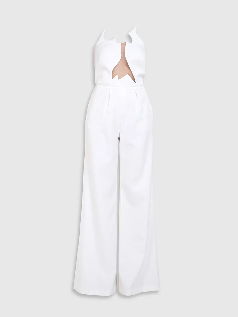 RAQUEL OROZCO Nuria Jumpsuit - White