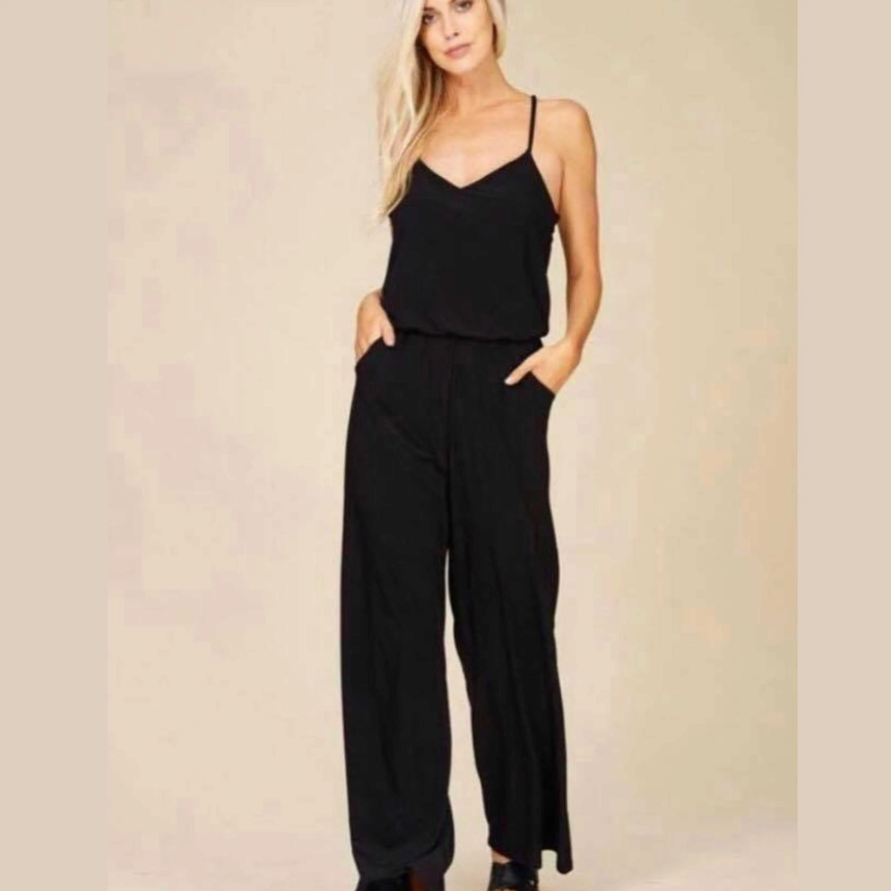 Red Racer Back Jumpsuit Women's