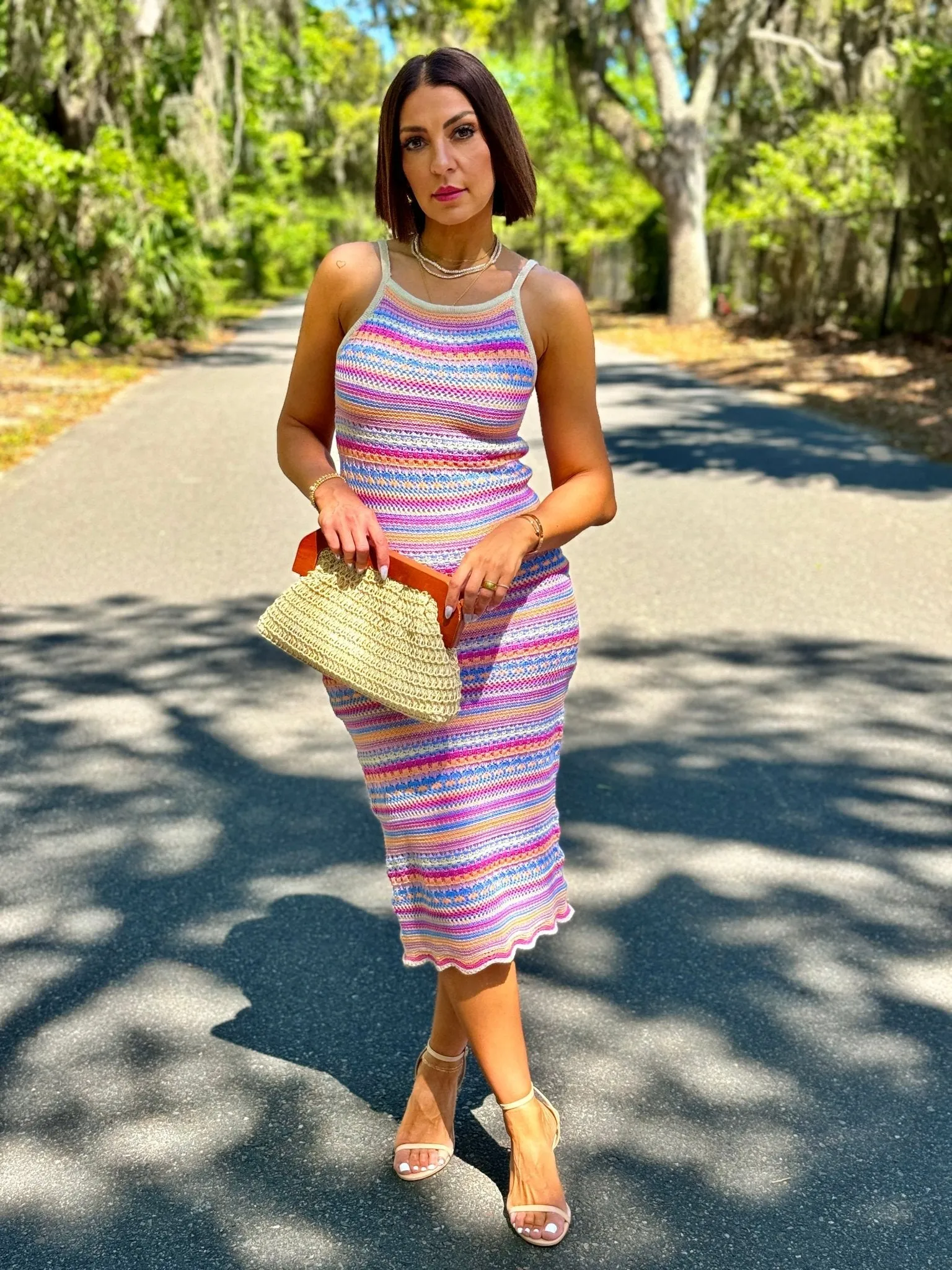 Santa Cruz Stripe Midi Dress by Z Supply