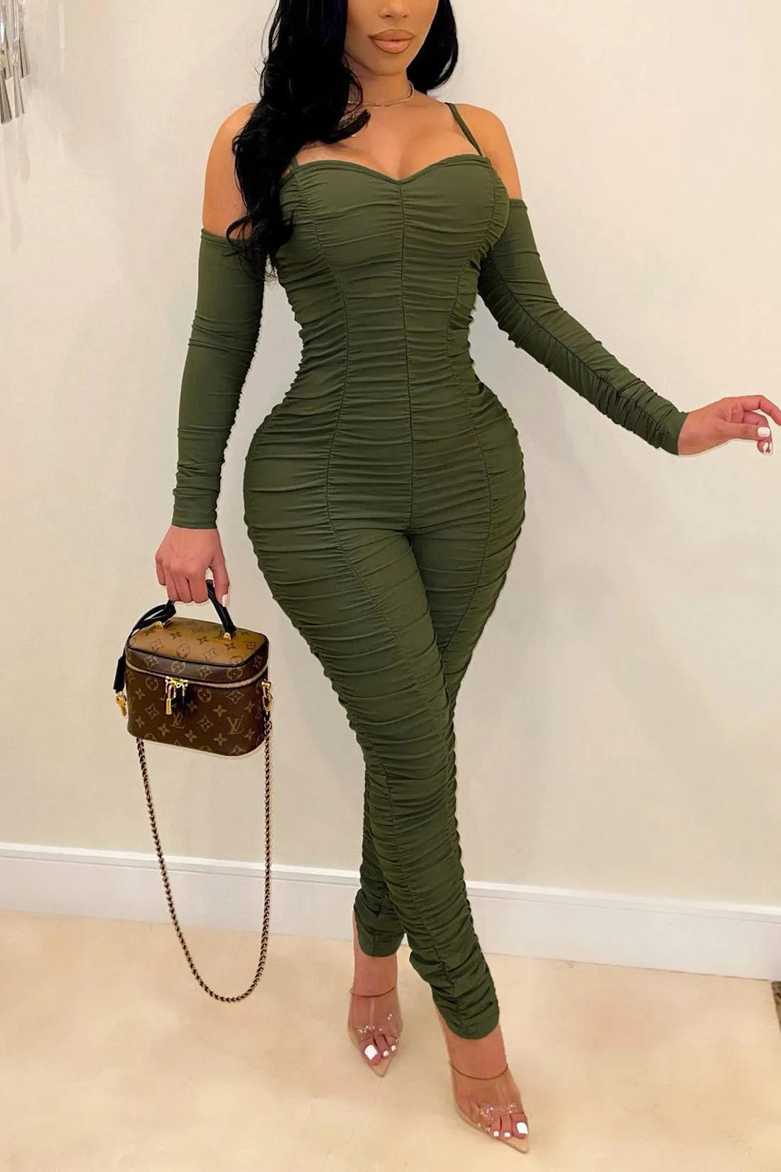 Sexy Runched jumpsuit