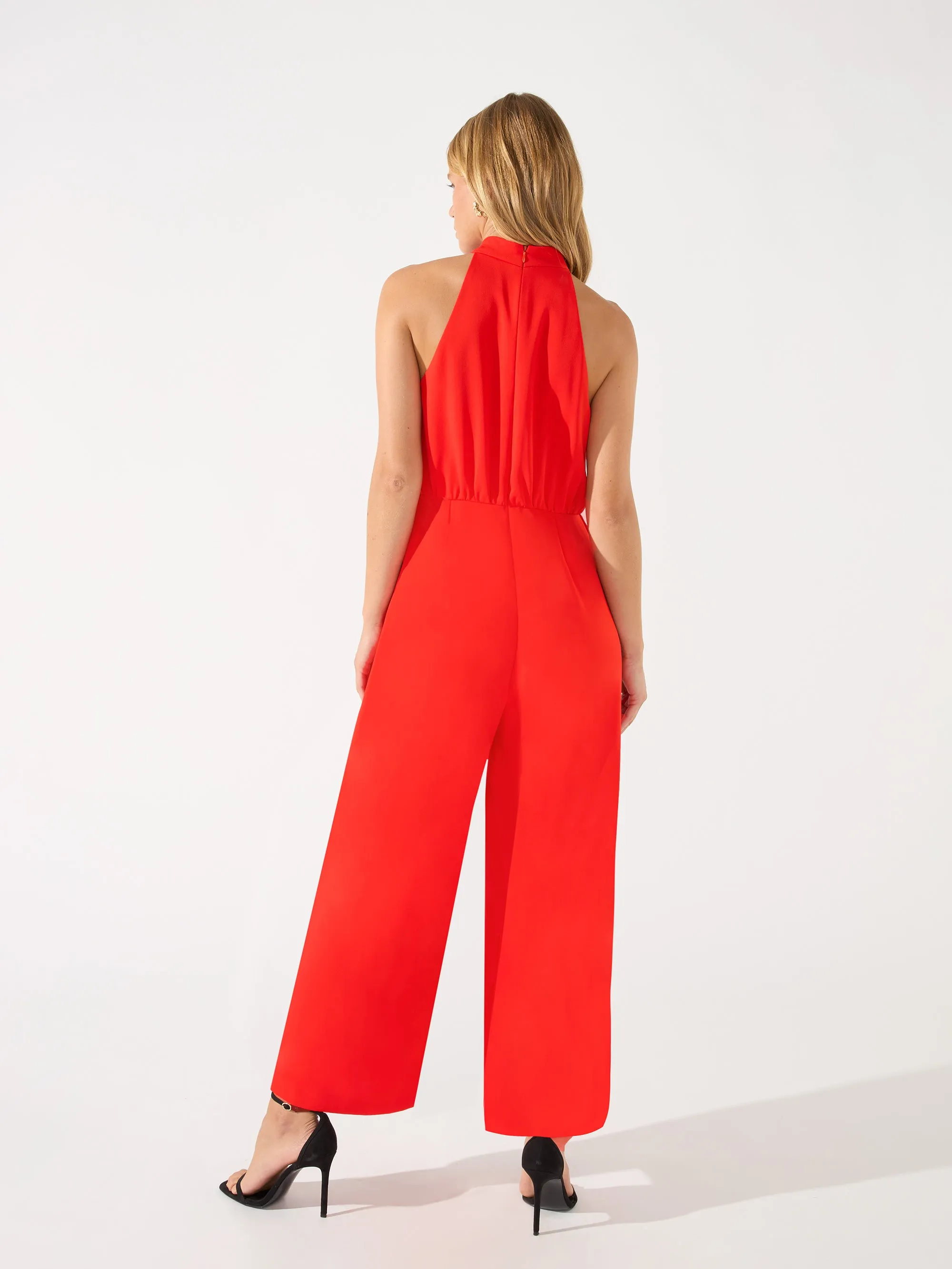 Sophia Twist Neck Culotte Jumpsuit